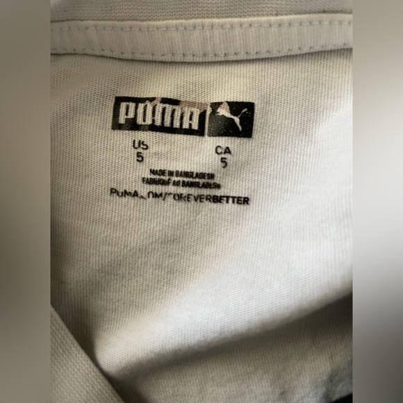 Puma Black & White Kids Logo shorts shirt Set - Picture 6 of 10